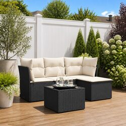 Comfortable 5-Piece Garden Sofa Set with Cushions