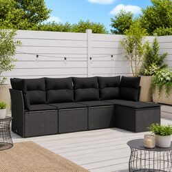 Quality 5-Piece Garden Sofa Set with Cushions