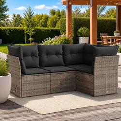 Comfortable and Practical 4 Piece Garden Sofa Set
