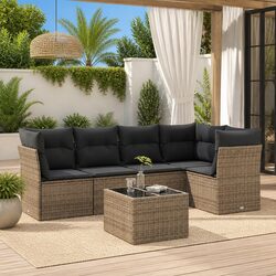 Reliable 6-Piece Garden Sofa Set for Your Outdoor Enjoyment