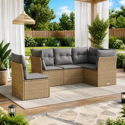 Comfortable and Durable 5 Piece Garden Sofa Set