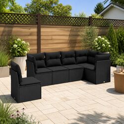 Comfortable and Practical 6-Piece Garden Sofa Set