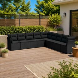 Reliable and Stylish 9 Piece Garden Sofa Set