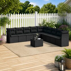 Comfort and Style in a 10-Piece Outdoor Sofa Set