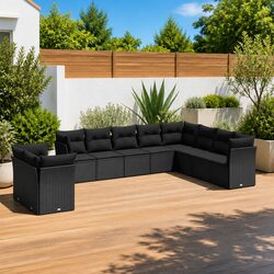 Practical and Affordable 10-Piece Garden Sofa Set