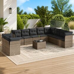 Comfort and Value in a Grey 11 Piece Garden Sofa Set