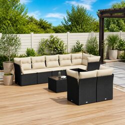 Comfortable and Durable 9-Piece Outdoor Garden Sofa Set
