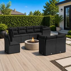 Value-Driven 8-Piece Outdoor Furniture Sofa Set