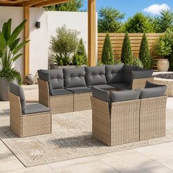 Comfort and Value in an 8-Piece Garden Sofa Set
