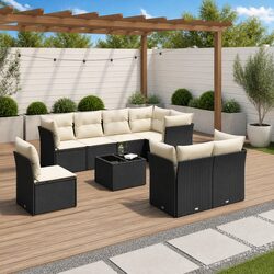 Comfortable and Stylish 9-Piece Garden Sofa Set