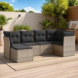 Value-Focused Garden Sofa Set with Comfortable Cushions