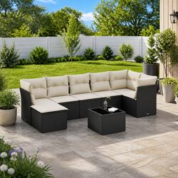 Comfort Meets Value in This 8-Piece Garden Sofa Set