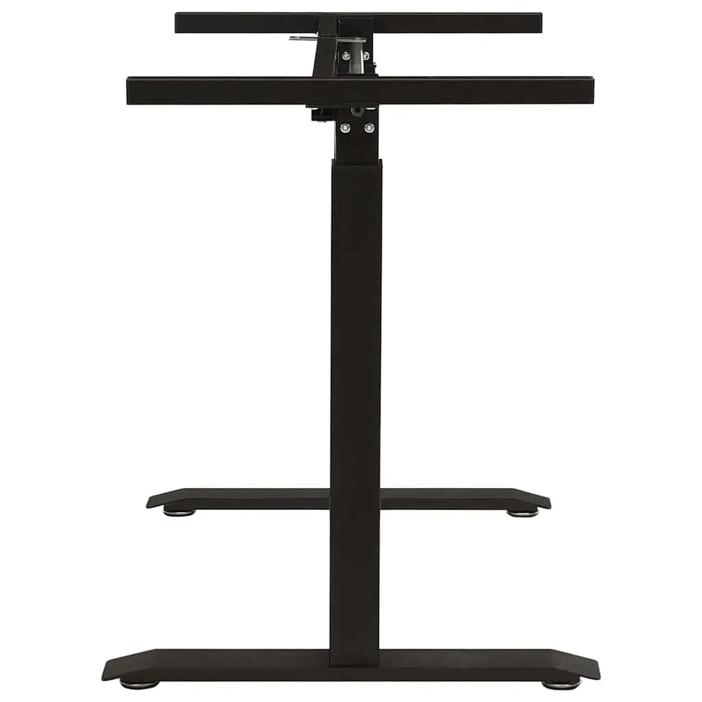 Manual Adjustable Desk Frame Sit Stand Black Hand Crank 71 to 113 cm Height 102 to 160 cm Width