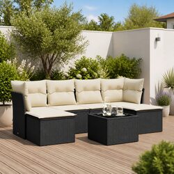 Comfortable 7 Piece Garden Sofa Set for Outdoor Enjoyment