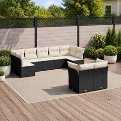 Comfortable 9 Piece Garden Sofa Set for Your Outdoors