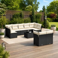 Comfortable and Practical 10 Piece Garden Sofa Set