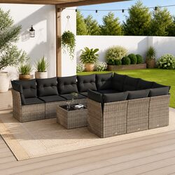 Comfortable 11-Piece Garden Sofa Set with Value