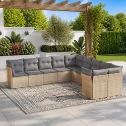 Comfort and Value in a 10-Piece Outdoor Sofa Set