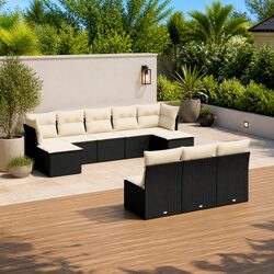 Comfortable and Practical 10 Piece Garden Sofa Set