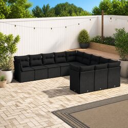 Reliable Comfort: 11-Piece Modular Rattan Sofa Set