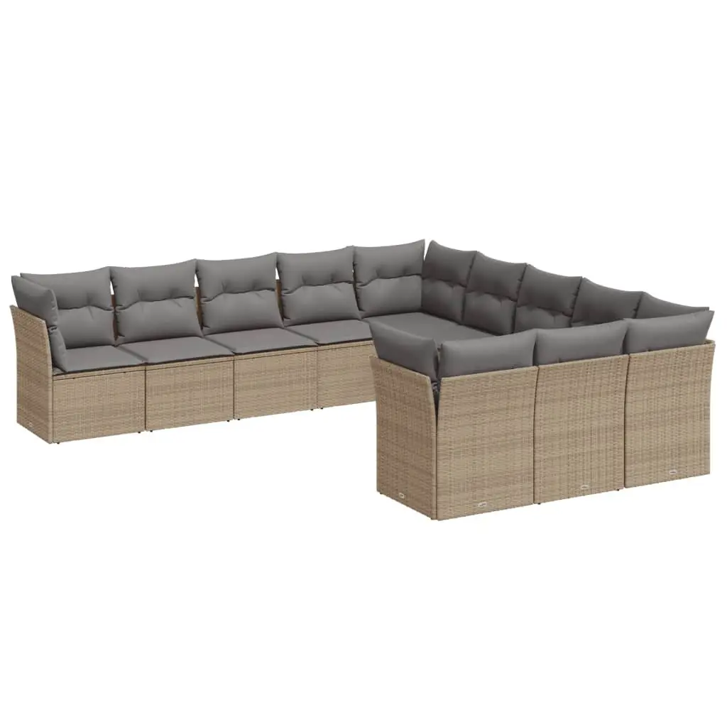 11 Piece Garden Sofa Set with Cushions