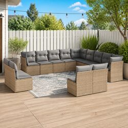 Comfortable 12 Piece Garden Sofa Set for Outdoor Living
