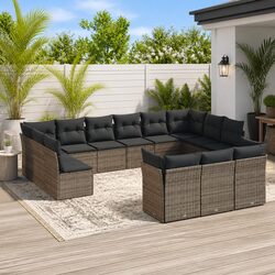 Reliable 13-Piece Outdoor Sofa Set with Cushions