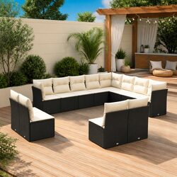Comfortable and Practical 12 Piece Garden Sofa Set