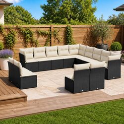 Comfortable and Practical 13 Piece Garden Sofa Set