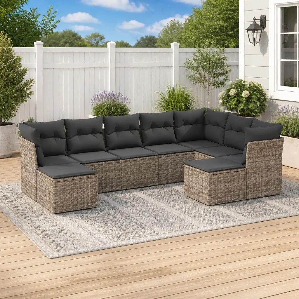 9 Piece Garden Sofa Set