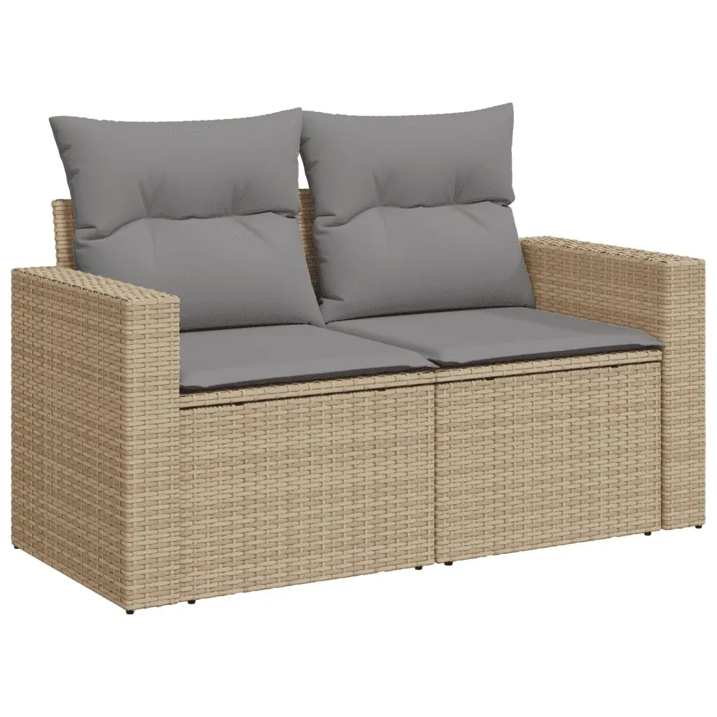 4-Piece Garden Sofa Set in Beige