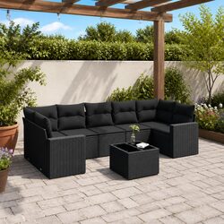 Comfortable 8-Piece Outdoor Garden Sofa Set