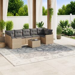 Comfortable 8 Piece Garden Sofa Set for Outdoor Spaces