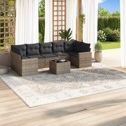 Comfortable 8 Piece Sofa Set for Outdoor Relaxation