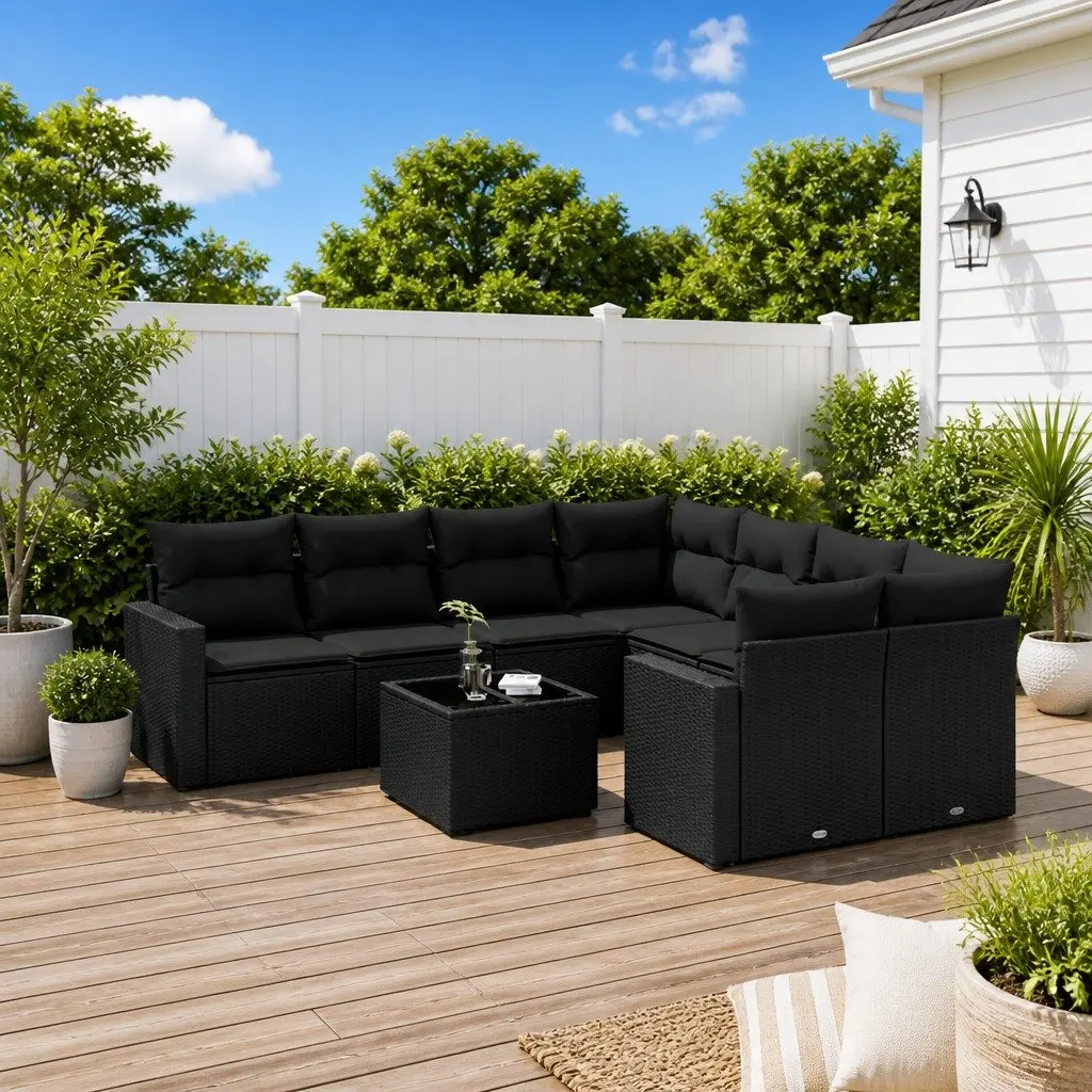 9 Piece Garden Sofa Set