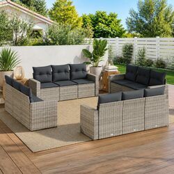 Comfortable and Versatile 12 Piece Garden Sofa Set