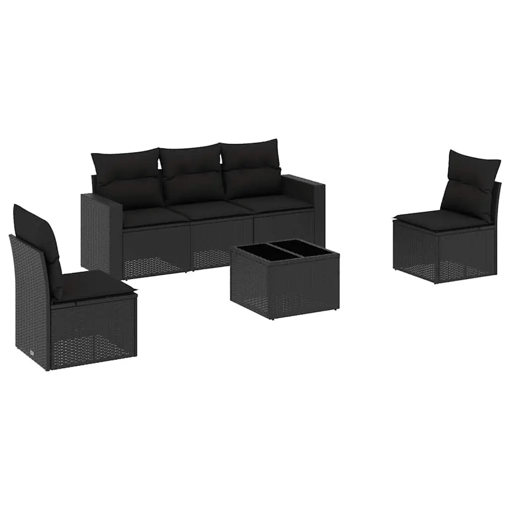 Black Garden Sofa Set