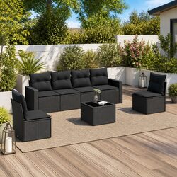 Reliable 7 Piece Garden Sofa Set for Outdoor Comfort
