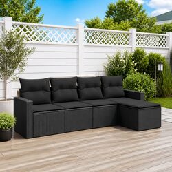 5 Piece Garden Sofa Set with Cushions for Your Outdoor Space
