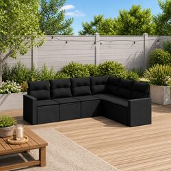 Comfortable and Affordable 6-Piece Garden Sofa Set