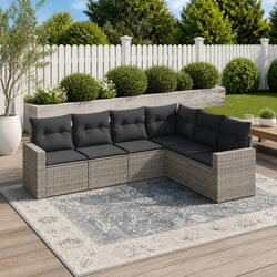 Comfortable 6 Piece Garden Sofa Set with Value