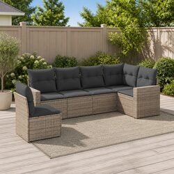 Comfortable and Durable 6 Piece Garden Sofa Set