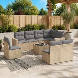 Comfortable and Value-Packed 9 Piece Garden Sofa Set