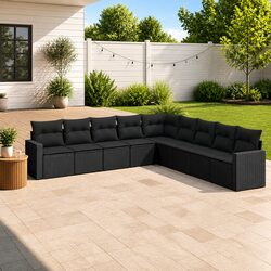 Comfortable 9 Piece Garden Sofa Set with Great Value