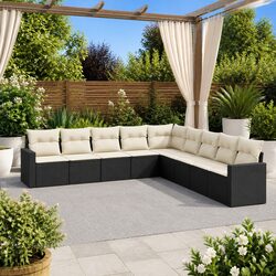Warm and Inviting 9 Piece Garden Sofa Set