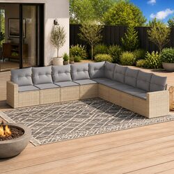 Comfortable and Reliable 9-Piece Garden Sofa Set
