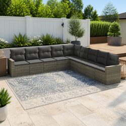 Reliable 9 Piece Garden Sofa Set with Comfort and Quality