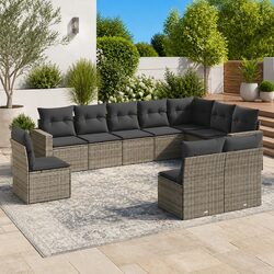 Comfortable and Durable 10-Piece Outdoor Sofa Set