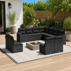 Comfortable and Stylish 11-Piece Garden Sofa Set