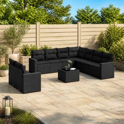 Value-Driven 10 Piece Garden Sofa Set with Comfort